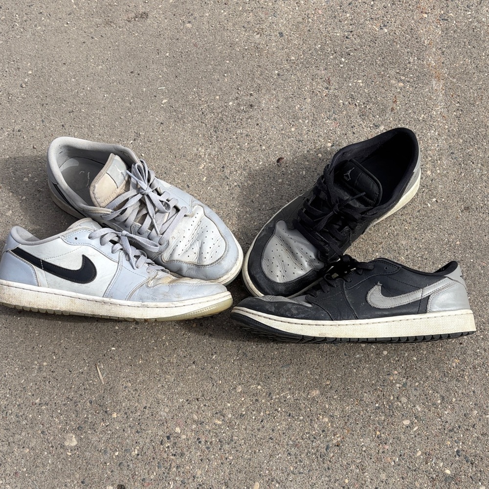 Jordan Golf Low-Top Sneakers — Gray & Black set of 2